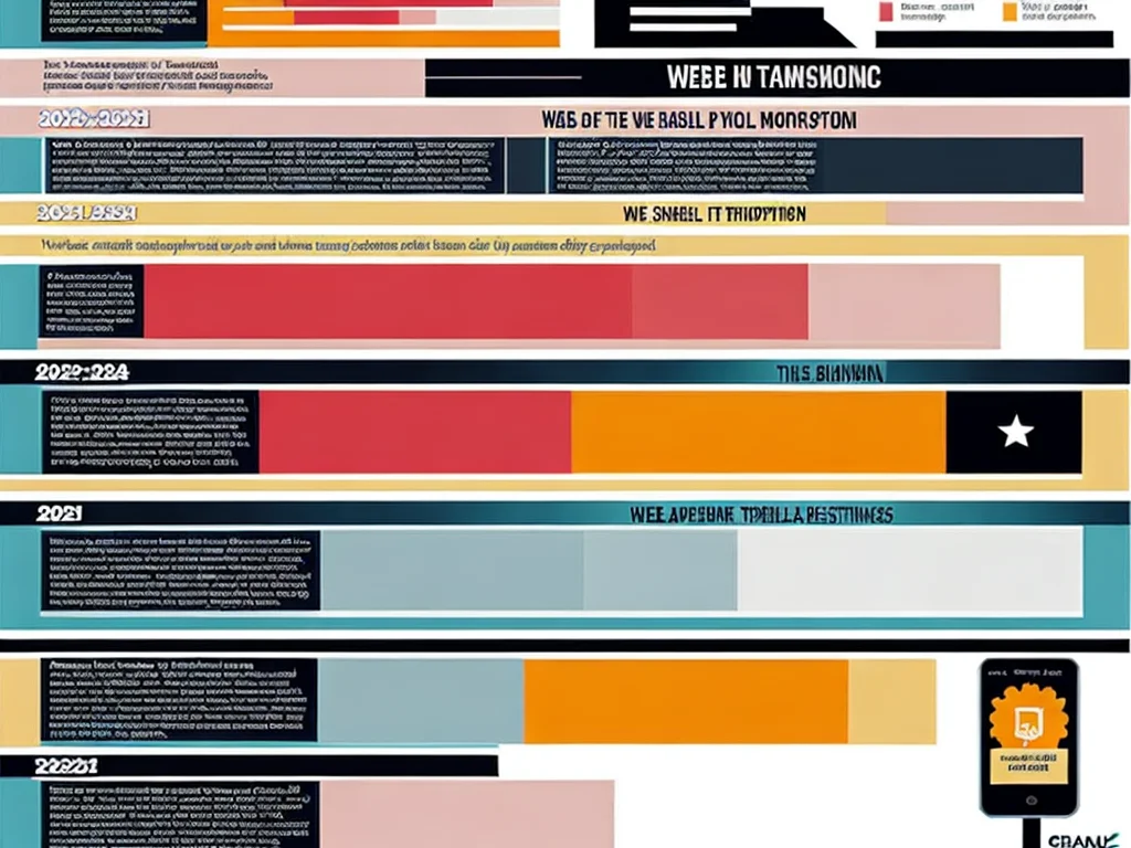 Infographic timeline of glassmorphism adoption in web design 2021-2025