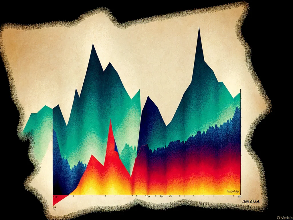 Declining stock chart showing Capital One underperformance and declining investor sentiment
