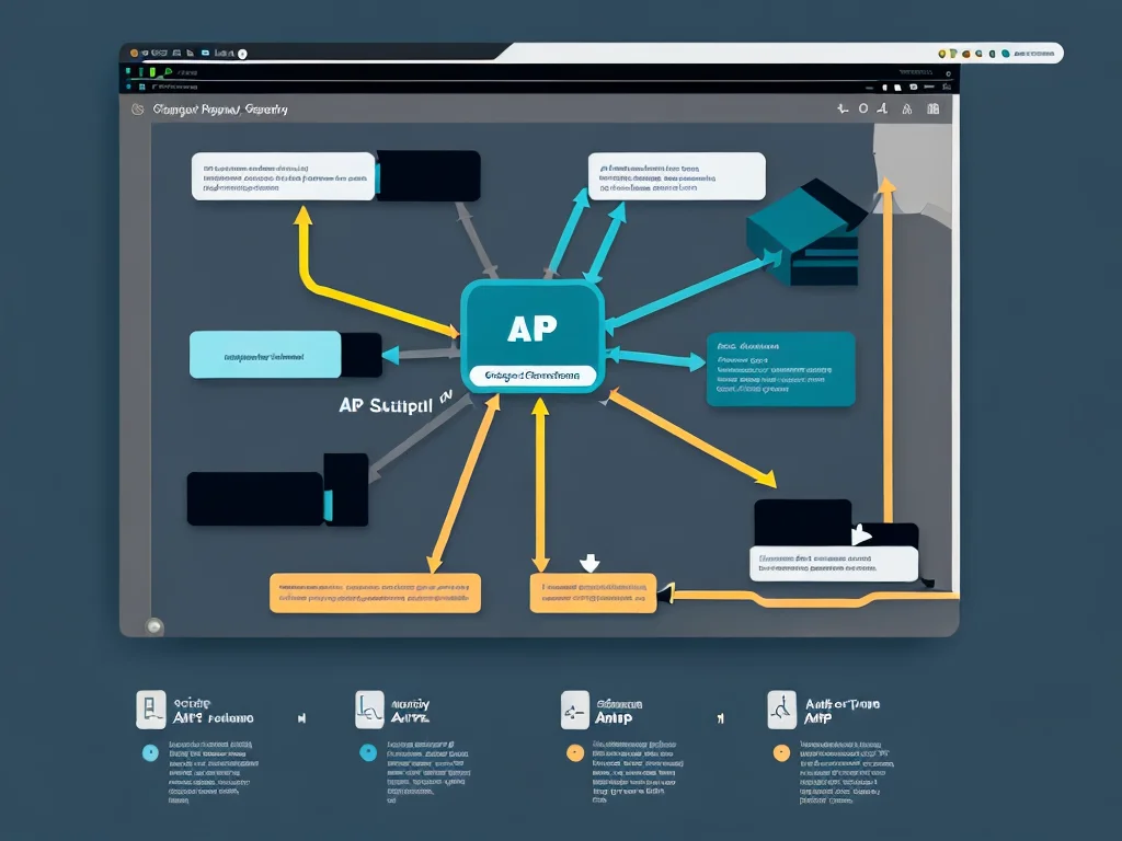 Infographic showing automation of complex API configuration into one-click setup